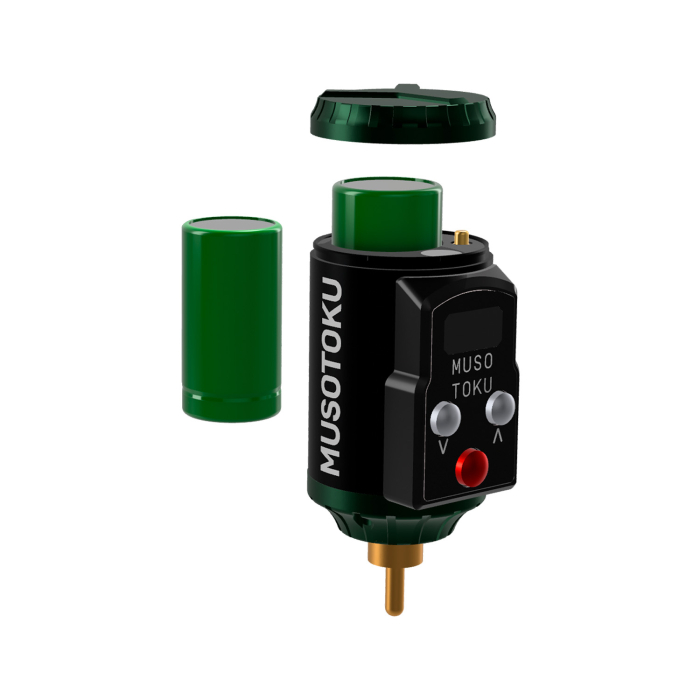 Musotoku Rover R-1 Draadloos batterijpakket - RCA Connectie - Groen