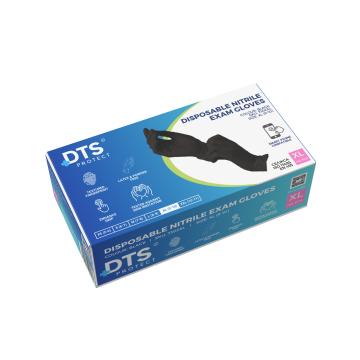 Doos met 100 Saferly Black Nitrilhandschoenen