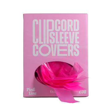 Box of 250 Killer Ink Pink Line Tattoo Clip Cord Sleeve