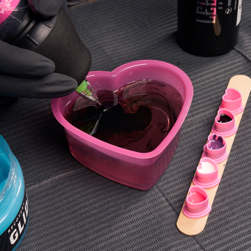 Saferly Hartvormige spoelbekers roze - 150ml