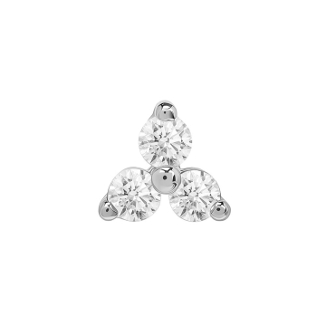 Tilum Titanium Trinity Top met juwelen en schroefdraad, zonder schroefdraad