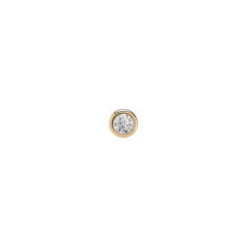 Tilum 14kt gouden ronde top zonder schroefdraad