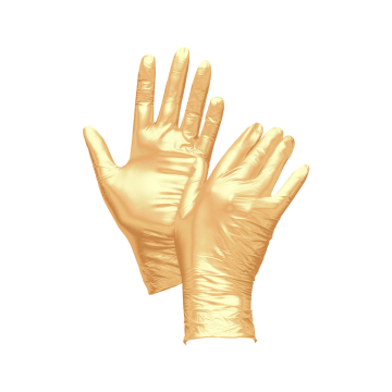 Doos met 100 Uniglove Fancy Gloves Nitrile Gold