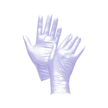 Doos met 100 Uniglove Fancy Gloves van nitril, paars