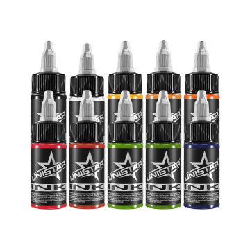 UNISTAR Colours™ Inkt - Top Basic Set 10 x 30ml (1oz)