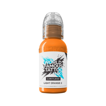 World Famous Limitless Tattoo Ink - Light Orange 2 30ml