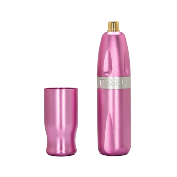 Bishop PMU Pen - Pink with Silver Spline - 3.5 mm Stroke