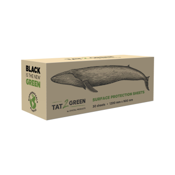 Doos met 30 Tat2Green - Zwarte oppervlaktebeschermingsvellen - 1200mm x 900mm