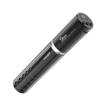 Dragonhawk Mast Tour Siya Draadloze Pen PMU / SMP Tattoo Machine - Zwart