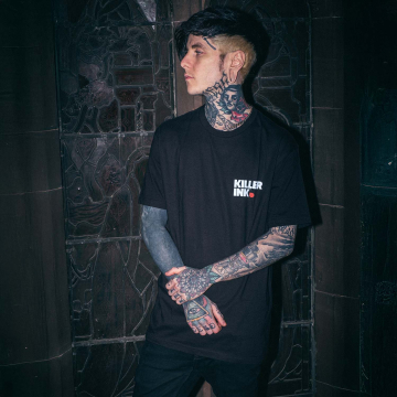 Killer Ink door Hobo Jack - Sid the Skull Blok T-shirt - Zwart