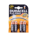 Pak met 4 Duracell Plus Batterijen