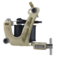 Ronnie Starr Tattoo Machine - Paul Rogers Brass Shader