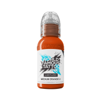 World Famous Limitless Tattoo Ink - Medium Orange 2 30ml