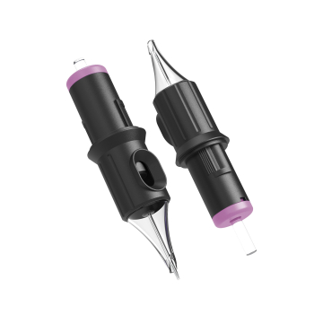 Doos met 20 Ghost Black Needle Cartridges - Liner Bugpin Long Taper