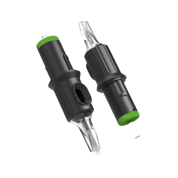 Doos met 20 Ghost Black Needle Cartridges - Soft Edge Magnum Bugpin Medium Taper