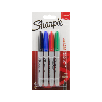 Geassorteerd Blisterpak met 4 Sharpie Fine Point Markers