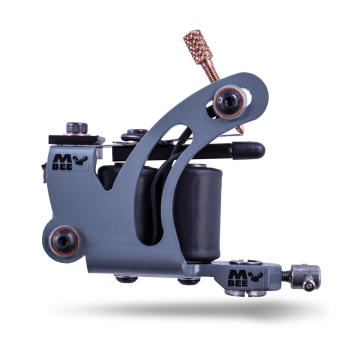 Original Micky Bee Gun Metal Grey Lightning Tattoo Machine - Colour/Shader