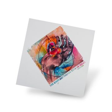 RemixIT Design (Ivana Tattoo Art) - Heart in Hand Afdruk