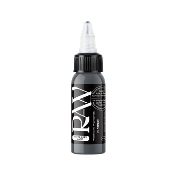 Raw Pigments Platinum - Metal Grey Dark Tatoeage Inkt - 30ml