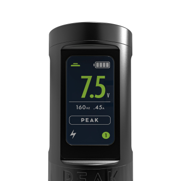 Batterij voor de Peak Solice Ergo Machine - Mat Zwart