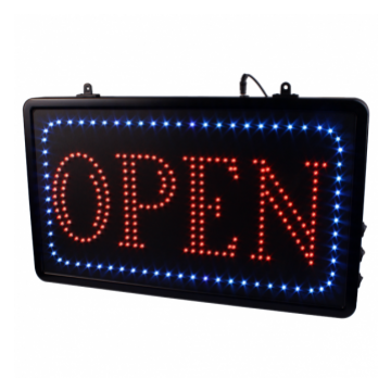 Ophangbaar (Ketting) Open LED Studio Bord EU