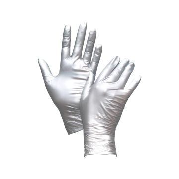 Box of 100 Unigloves Fancy Gloves Nitrile Silver