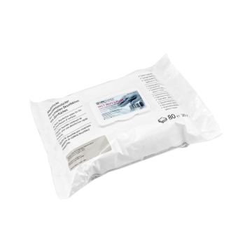 Pak met 80 Unigloves Wet Wipes Plus aldehydevrij (250 x 250 mm)