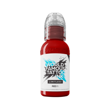 World Famous Limitless Tattoo Ink - Red 1 30ml