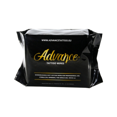 Pack of 20 Advance Tattoo Biodegradable Wipes