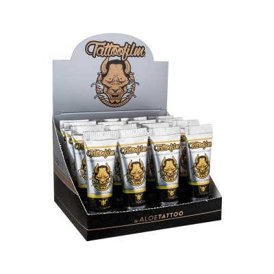 Aloe Tattoo Tattoofilm Nieuwe formule - 15 ml - Displayset van 16