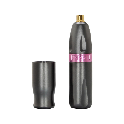 Bishop PMU Pen - Grey with Pink Spline - 2.5 mm Stroke