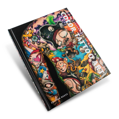 Boek: Color Tattoo Art: Comics, Cartoon, Pin-Up, Manga + New School - Edition Reuss