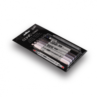 Copic CIAO Markers - Grey Tones - Pak met 5+1