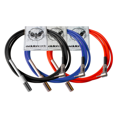 Evolution Cords - 2m Ultralite Cheyenne Female Mini Jackplug naar Haakse Mini Jackplug