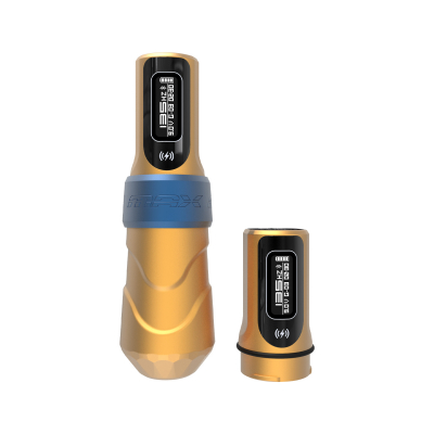 FK Irons Flux Max met 2x PowerBolt II - 4.0 mm Slaglengte - Logan (Geel/Mat Blauw)