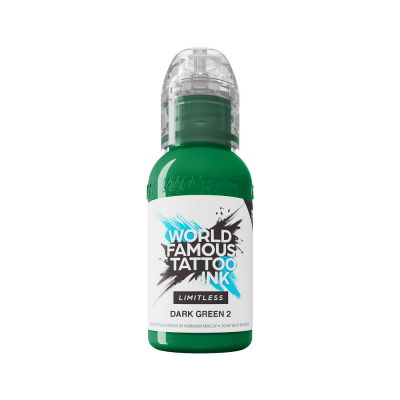 World Famous Limitless Tattoo Ink - Dark Green 2 30 ml