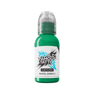 World Famous Limitless Tattoo Ink - Pastel Green 2 30 ml