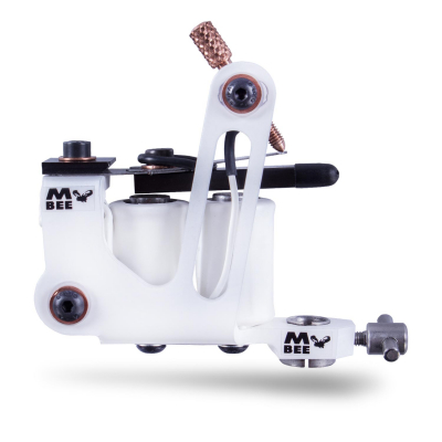 Original Micky Bee White Pearl Sting Tattoo Machine - Liner