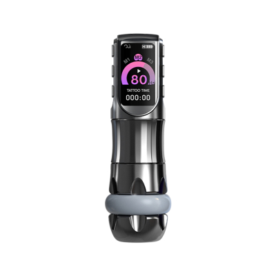 OG Inspiration Wireless Tattoo Pen - Cloud Grey met Multi-Colour/Size Ringen - 3,5mm slaglengtes