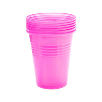 Pak van 100 Pink Plastic spoelbekers