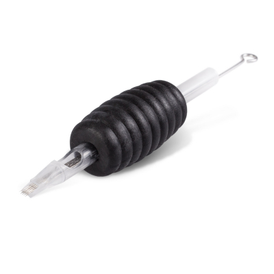 Doos met 20 Killer Ink Wegwerp Grip / Tip 25mm Flat Tubes Voorverpakt met Precision 0.35MM Round Magnum Naalden