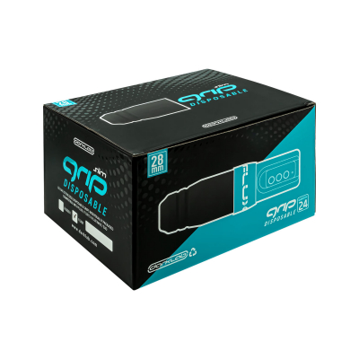 Doos met 24 FK Irons Black Flux S Foam Wegwerpgrepen (Slim)