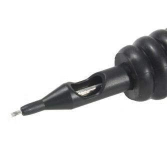 Doos met 25 Killer Ink Wegwerp Grip / Tip 19mm Round Tubes Voorverpakt met Bug Pin 0.25MM Round Shader Naalden