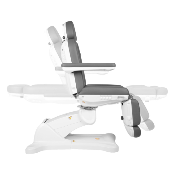 BEAUTEK Wolke Verwarmd, draaibaar schoonheidsbed - 240° rotatie - Grijs