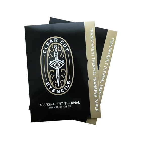 Box of 25 Clear Cut Stencils - Transparent A4 Thermal Paper (8.5" x 11")