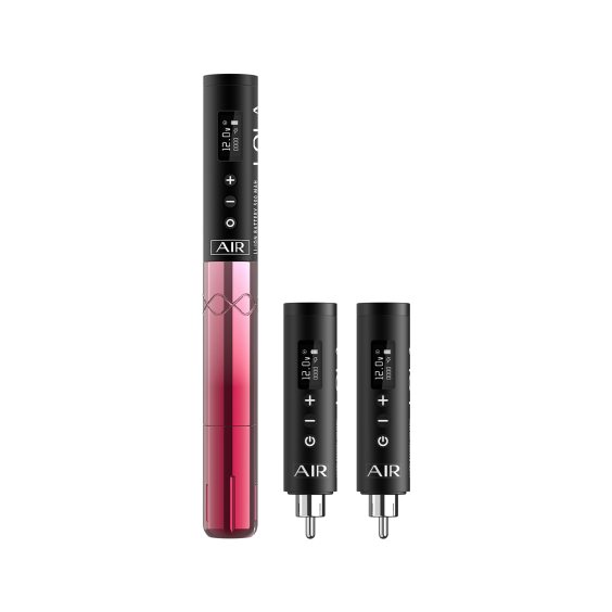 EZ Lola Air Draadloze PMU-machine met twee extra batterijen - zwart met roze kleurverloop
