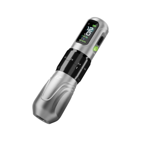 EZ P6 Draadloze tattoo-pen - Silver Gradient