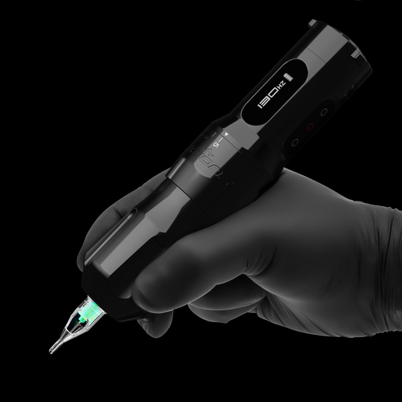 FK One Adjust tattoomachine met instelbare slag - Stealth