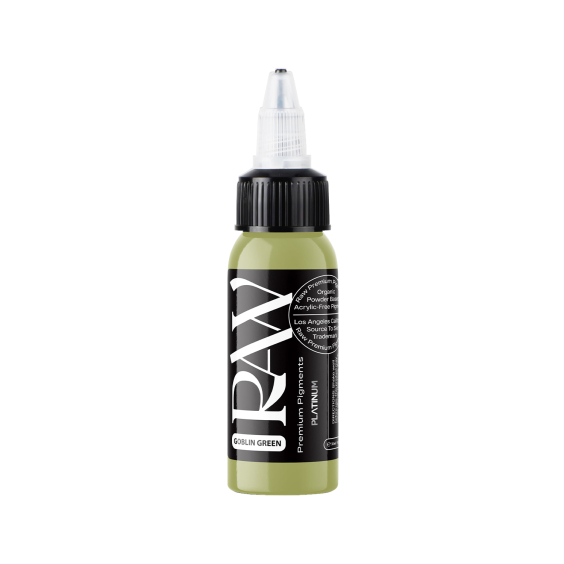 Raw Pigments Platinum - Goblin Green Tatoeage Inkt - 30ml