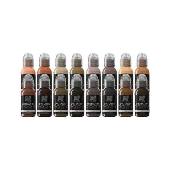 World Famous Limitless tatoeage-inkt - Sasha O'Kharin RGBY Set - 16x 30 ml